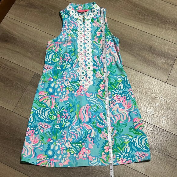 Lilly Pulitzer Jane Sleeveless Shift Dress Size 00 - Picture 8 of 10